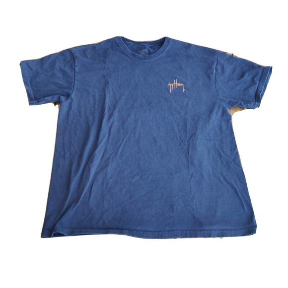 Guy Harvey Mens Short Sleeve Graphic T Shirt Blue Size Large main image 1